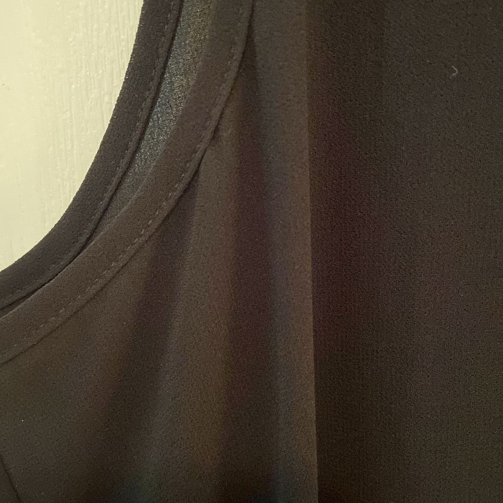 MarlaWynne Wynne Layers Chiffon Tank Black Size M NWT - Picture 4 of 8